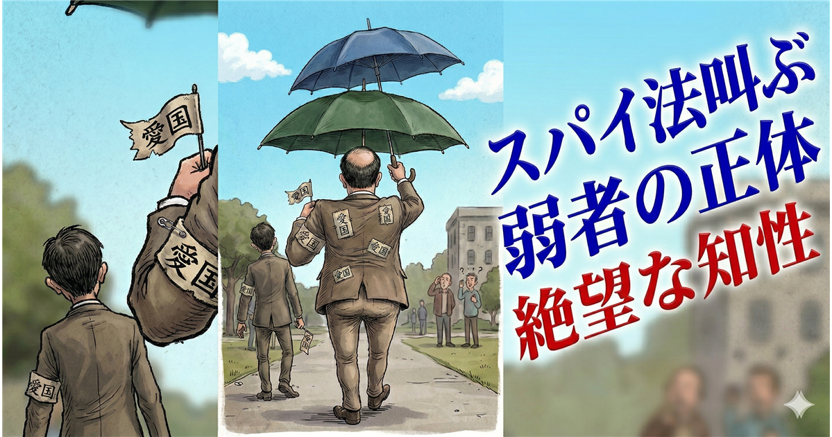 【第1回】セキュリティクリアランスがあるのに「スパイ防止法」を欲しがる連中は、例外なくバカである