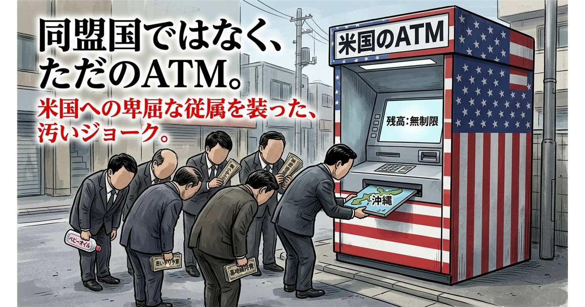 第4回:アメリカは日本を「ドルが出るATM」としか見ていない——沖縄をエプスタイン島として差し出す属国の末路