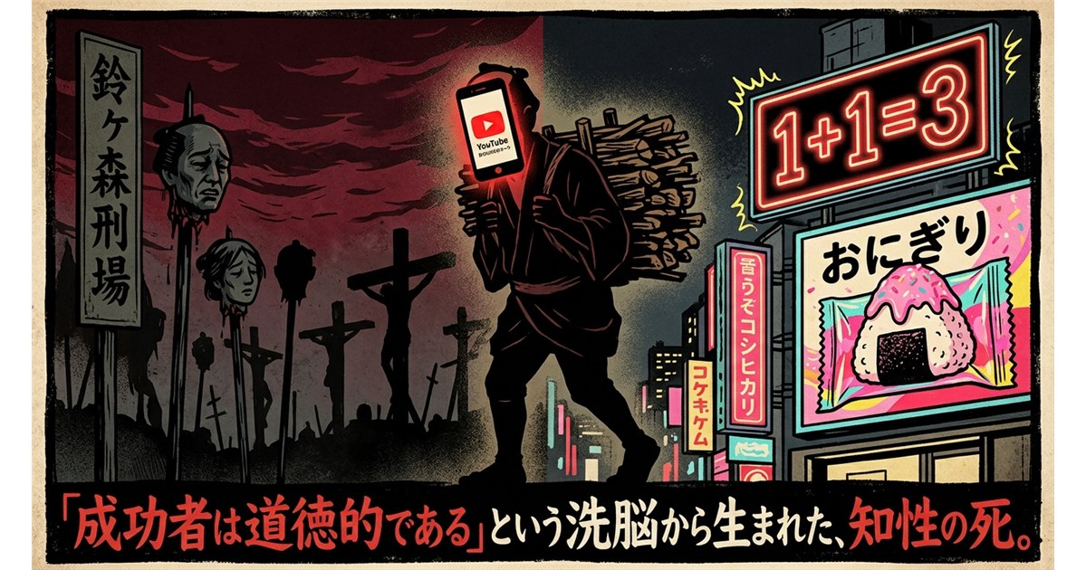 【前編】権力の嘘を見抜けない日本人——「成功者は道徳的だ」という洗脳が産んだ知性の死