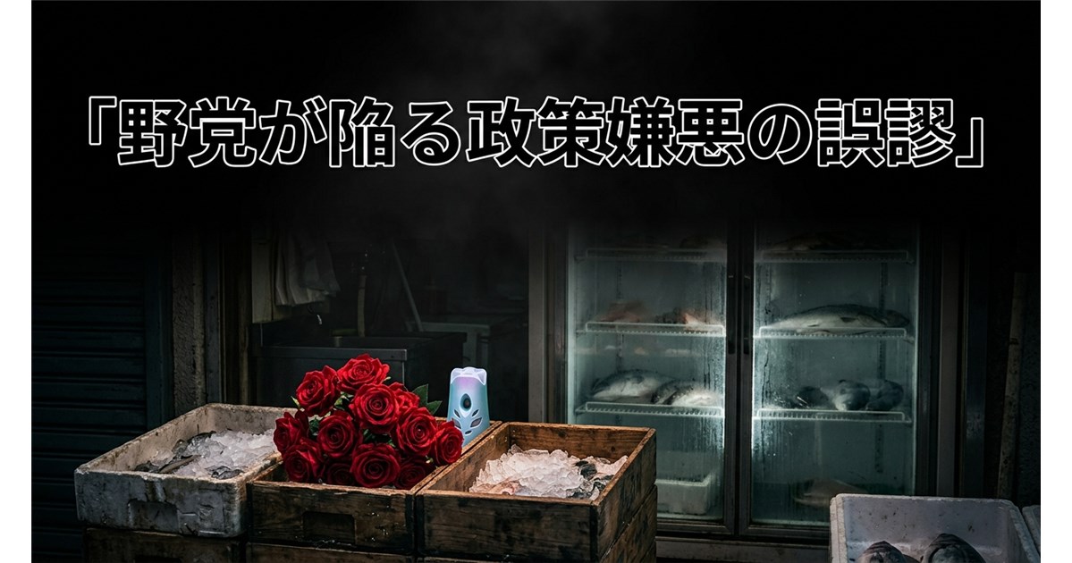 【第3回】野党が陥る政策嫌悪の誤謬とタニマチ研究所