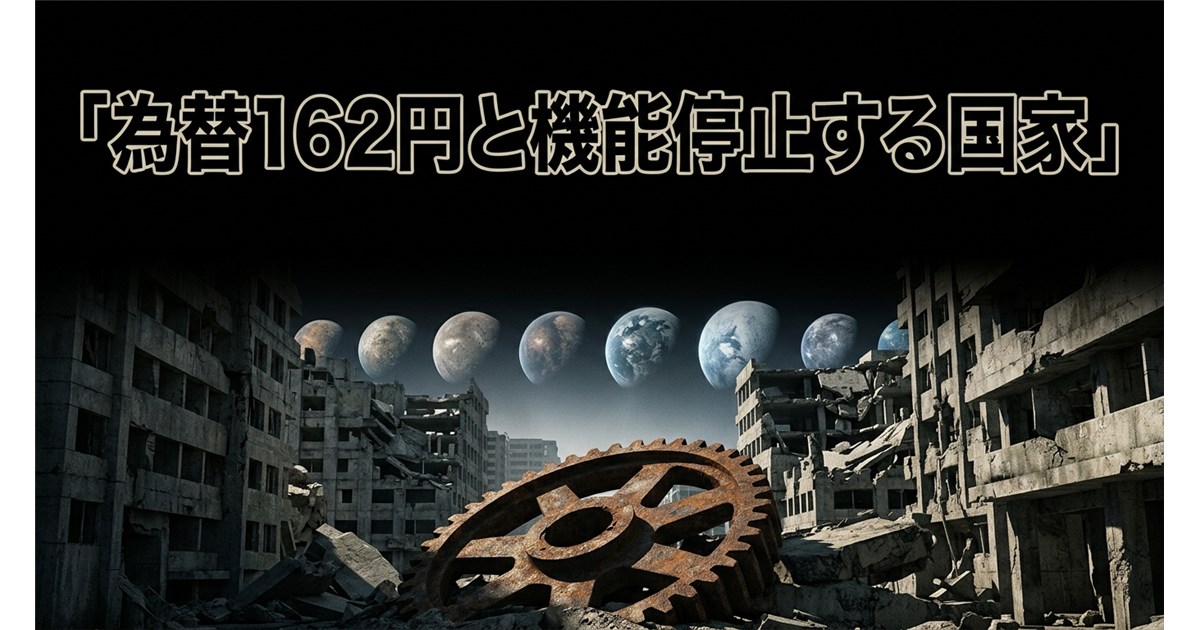【第4回】為替162円と機能停止する国家